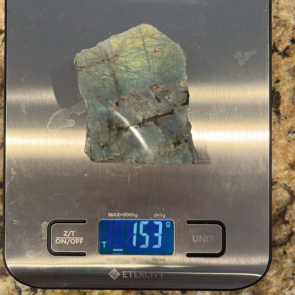 Flashy✨ grey rainbow labradorite Slab #1 - Picture 7 of 7